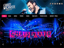Tablet Screenshot of chrisweaverband.com